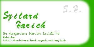 szilard harich business card